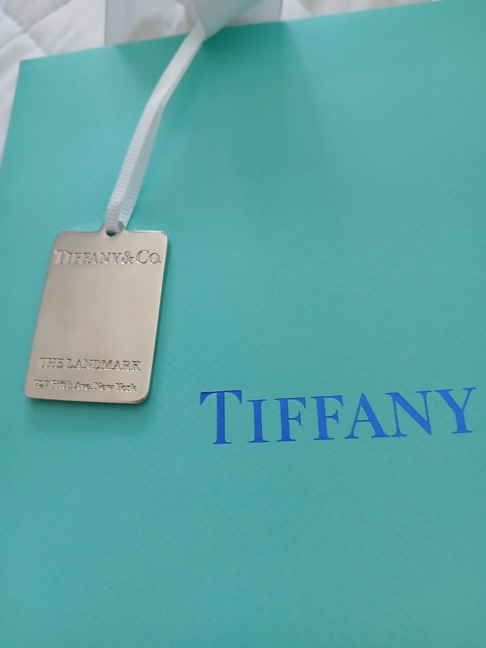 Tiffany & Co. Blue Shopping Bag "LANDMARK" Edition and Charm - Picture 2 of 5